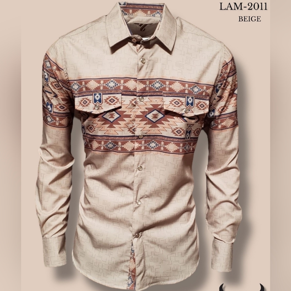 AZTEC MEN LONG SLEEVE SHIRT - Picture 2 of 2